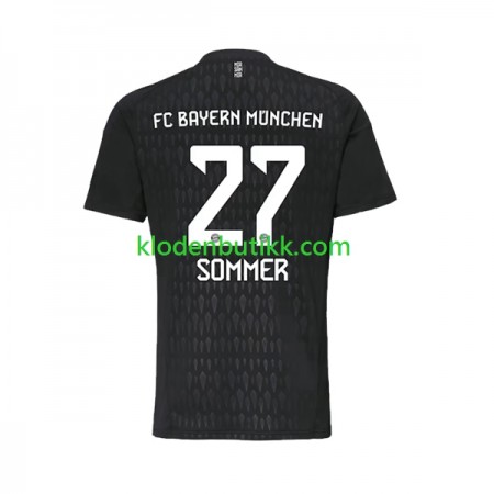 Bayern München Yann Sommer 27 Keeper Hjemme Fotballdrakt 2023/24 Kortermet